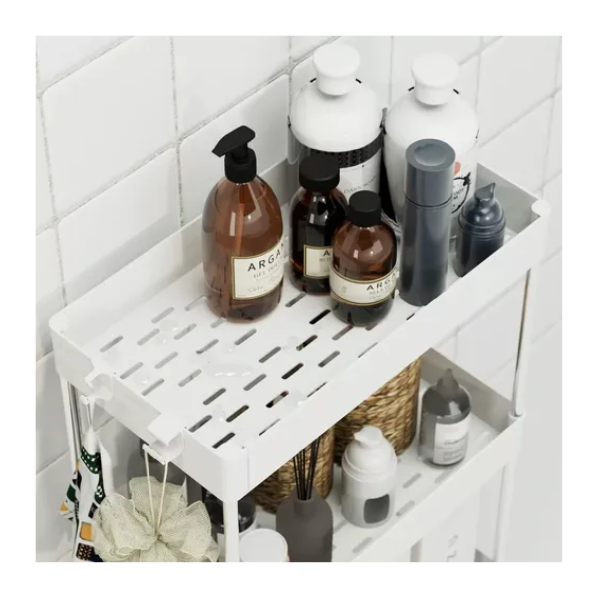 Carrito de almacenamiento de 4 niveles